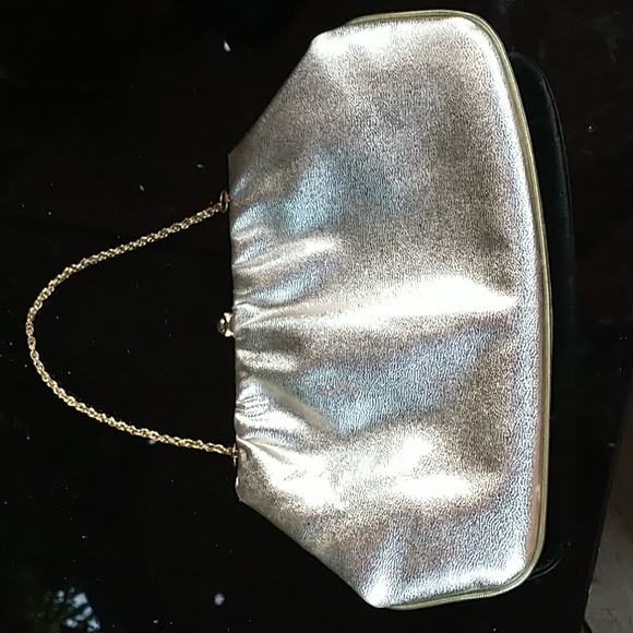 Gold Kisslock Evening Bag - Picture 2 of 5